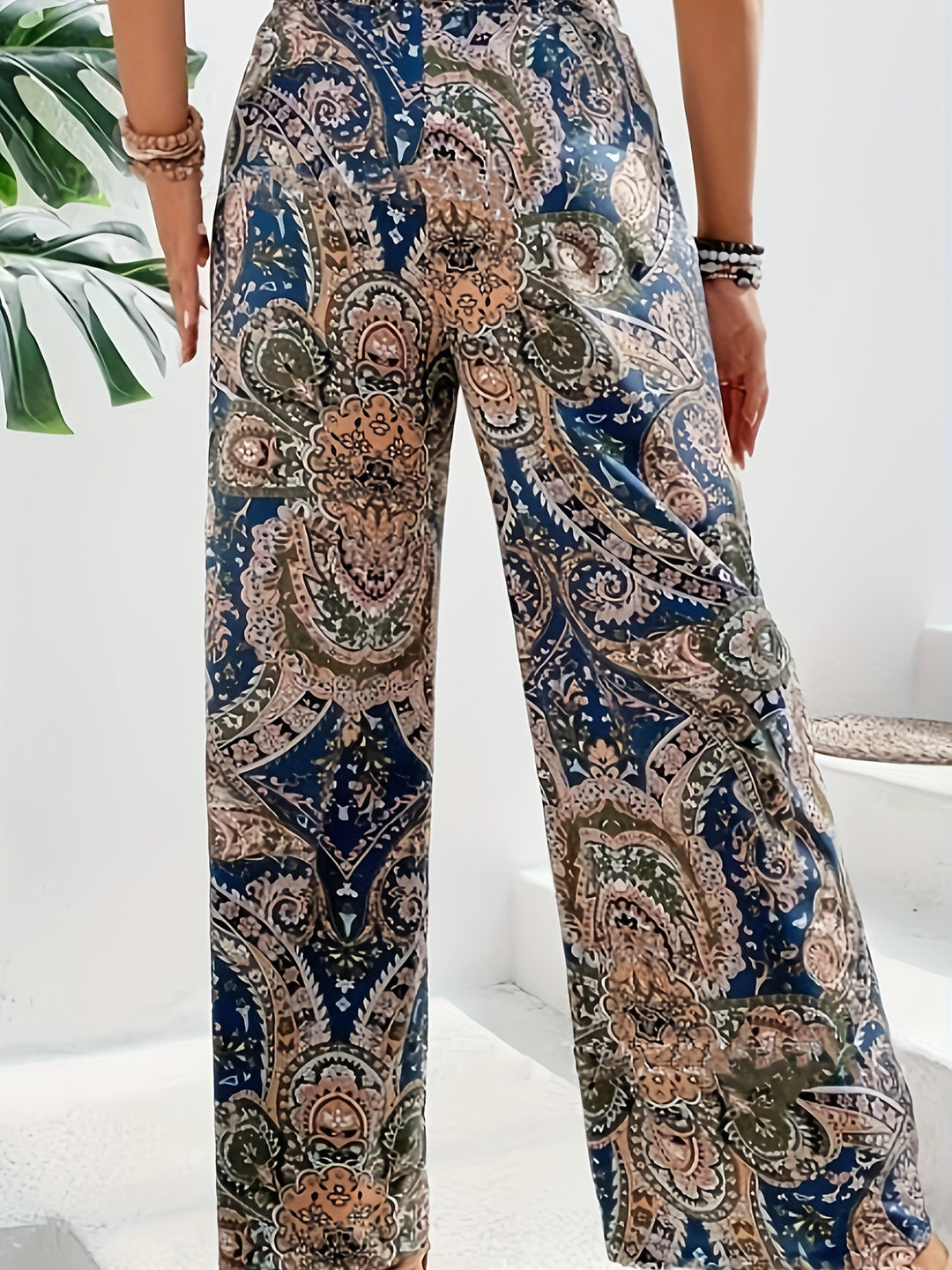Damen Weite Trendhose im Paisleymuster R&B