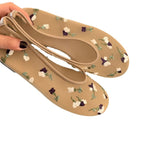 Damen Ballerinas mit floralem Stickdesign und flexiblem Komfort R&B