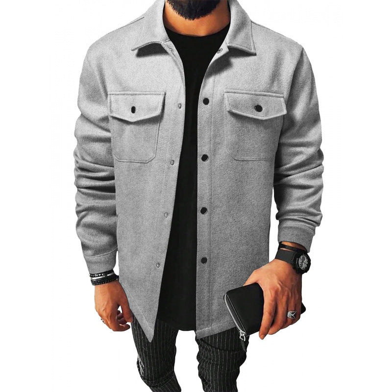 Herren Jackenhemd aus robustem Material mit praktischen Taschen R&B
