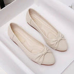Damen Verspielte Ballerinas mit elegantem Knoten-Design