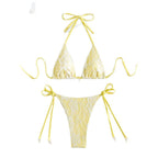 Damen Triangel-Bikini mit edlem Spitze-Design