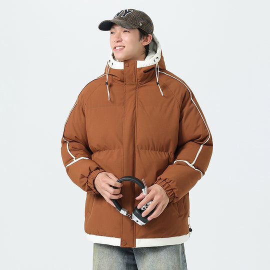 Herren modische Kapuzenjacke mit hochwertiger Füllung und funktionalen Taschen R&B