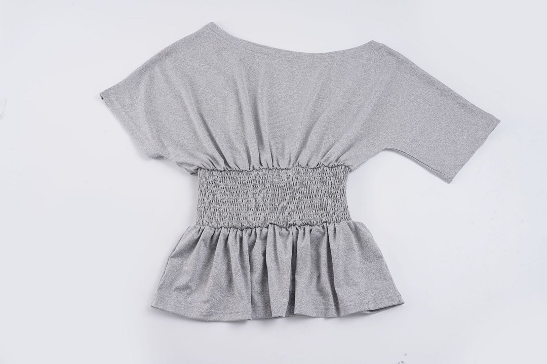 Damen bequemes Oberteil mit aufregendem Rüschendesign R&B