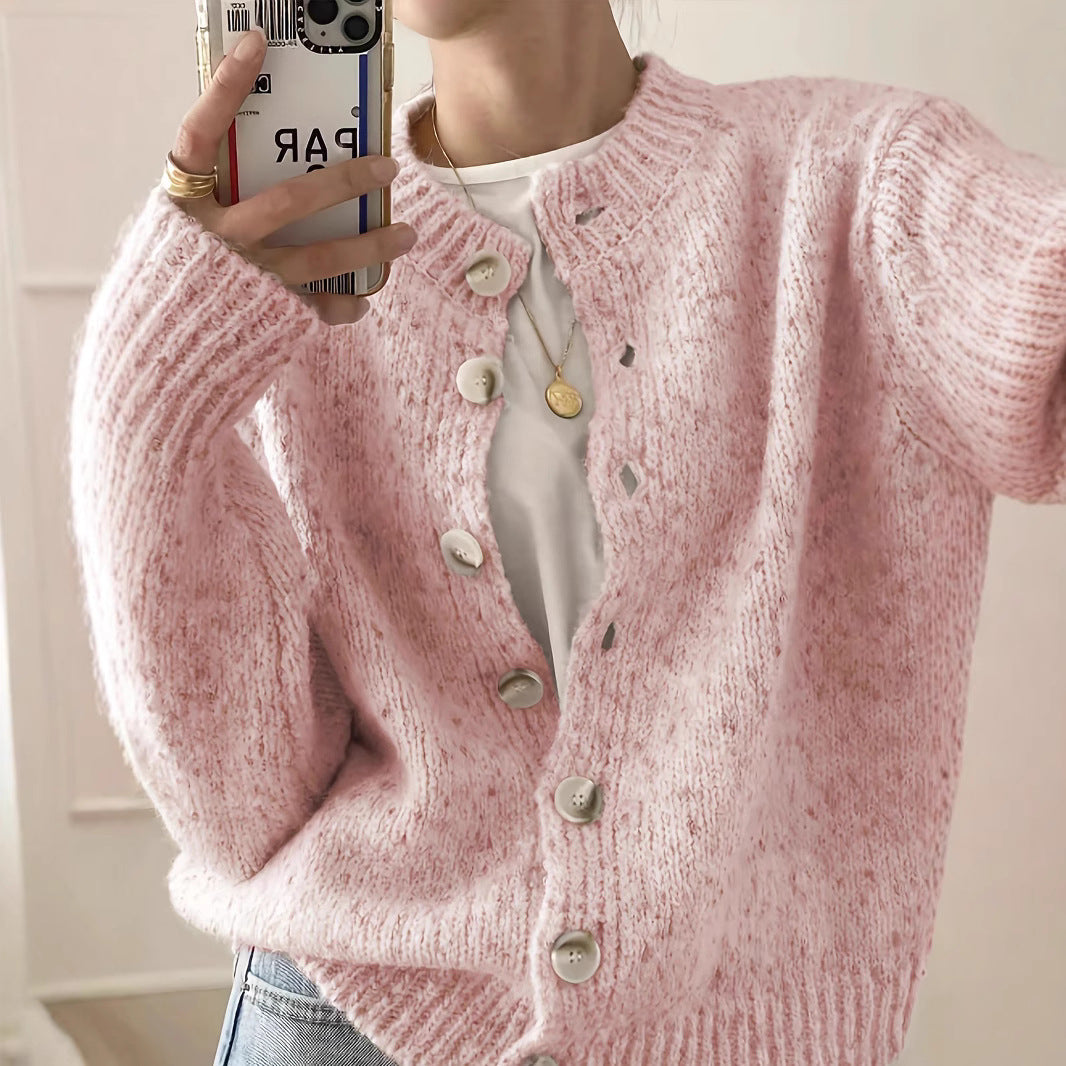 Damen Kuschelige Strickjacke R&B