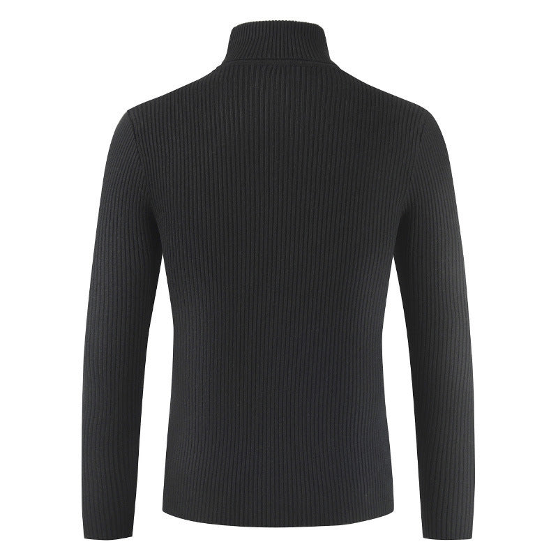 Damen Rollkragenpullover aus gehäkeltem Strick R&B