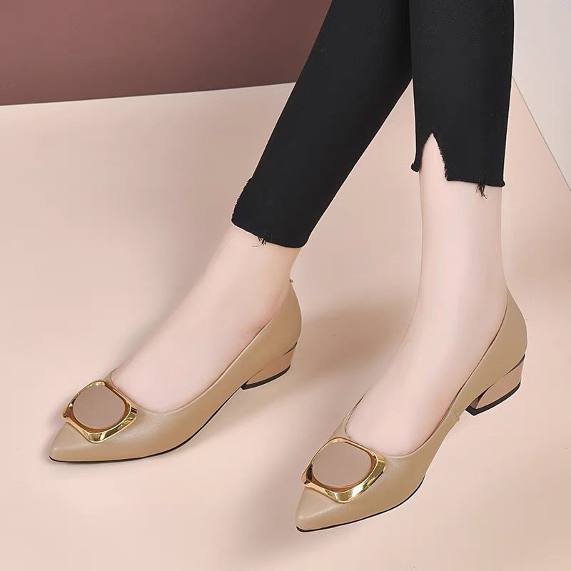 Damen Elegante Pumps mit glänzendem Schmuckdetail R&B