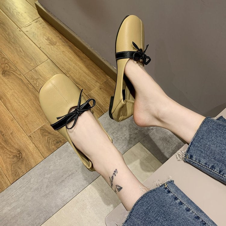 Damen elegante Ballerinas mit dekorativem Schleifenakzent R&B