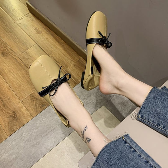 Damen elegante Ballerinas mit dekorativem Schleifenakzent R&B