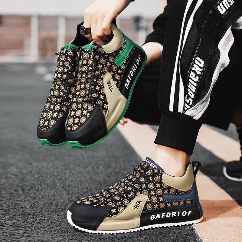 Damen Sneakers mit floralem Design und stoßdämpfendem Komfort