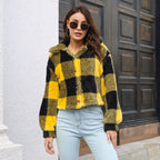 Damen Kurzjacke im Karomuster R&B