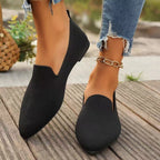 Damen Atmungsaktive Slip-On Ballerinas aus flexiblem Mesh-Material