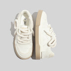 Damen lässige Sneakers mit textilem Obermaterial und gepolsterter Einlegesohle