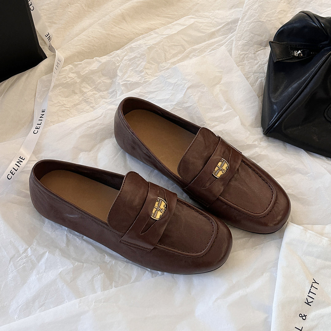 Damen Elegante Mokassins mit modischem Riemen und komfortabler Innensohle R&B