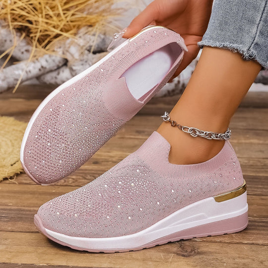 Damen Glitzernde Slip-On Sneaker R&B