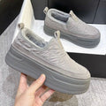 Damen Bequeme Slip-On Sneakers mit isolierendem Innenfutter und rutschfester Sohle R&B