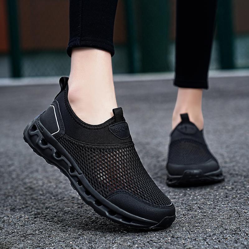 Damen Sportliche Mesh Slip-On Sneakers R&B