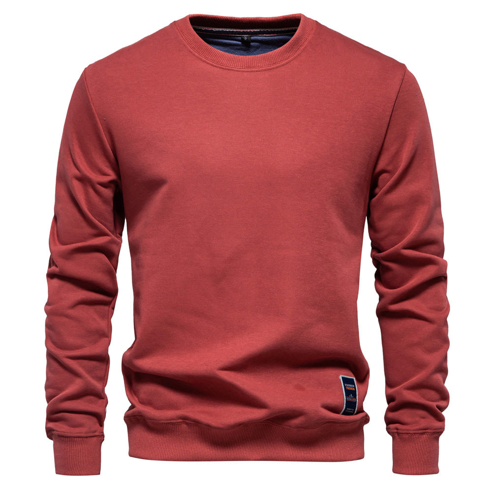 Herren Sweatshirt mit klassischem Rundhalsausschnitt R&B