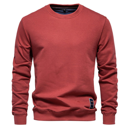 Herren Sweatshirt mit klassischem Rundhalsausschnitt R&B