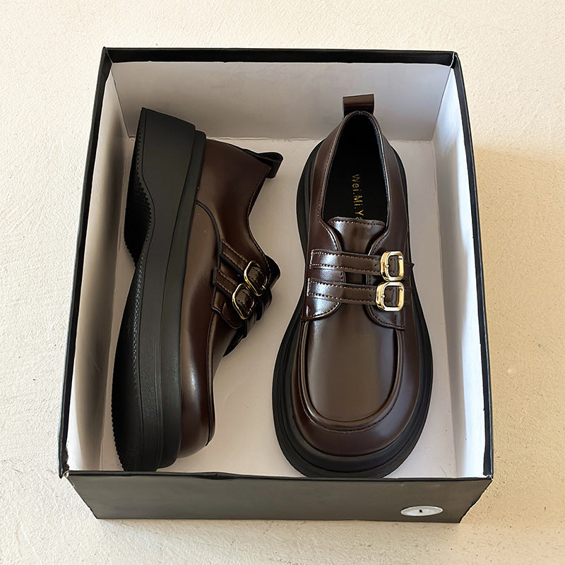 Damen Komfortable Biker-Schuhe mit geschlossenen Schnallen R&B