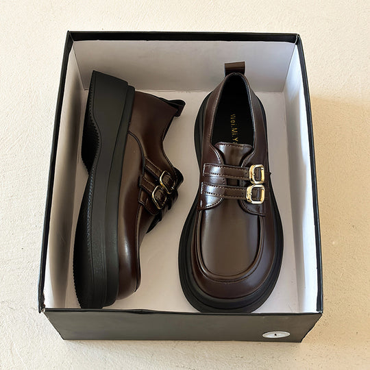 Damen Komfortable Biker-Schuhe mit geschlossenen Schnallen R&B