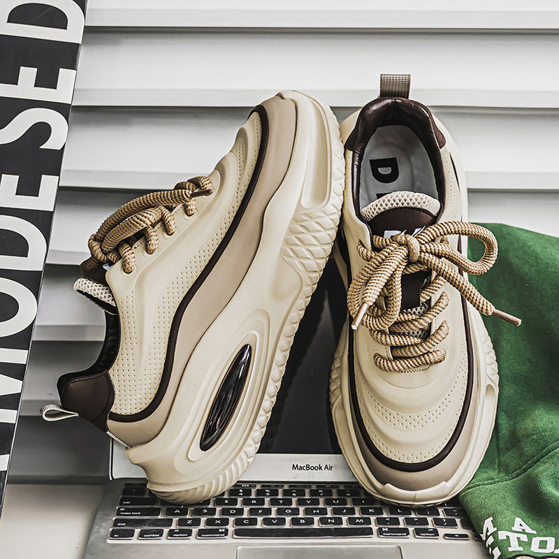 Damen komfortable Chunky Sneakers mit dämpfender Luftpolstersohle R&B