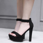Damen Elegante High Heels mit Plateau R&B