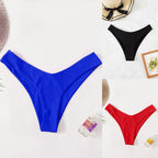 Damen Hochgeschnittene Bikinihose mit hohem Beinausschnitt und komfortablem Schnitt R&B