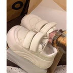 Damen Plattform Sneakers mit Klettverschluss