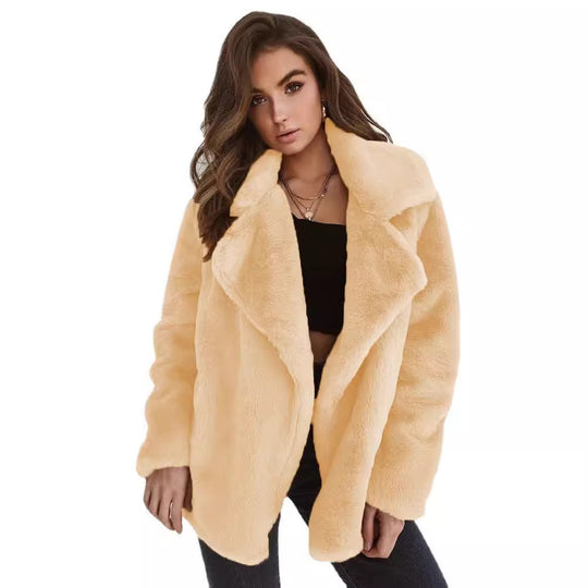 Damen Kuscheljacke mit elegantem Revers R&B
