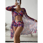 Damen Bikiniset mit lässigem Strandcover R&B