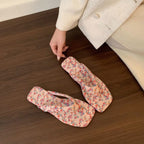 Damen modische Zehentrenner-Pantoletten mit ergonomischem Fußbett und elegantem Design R&B