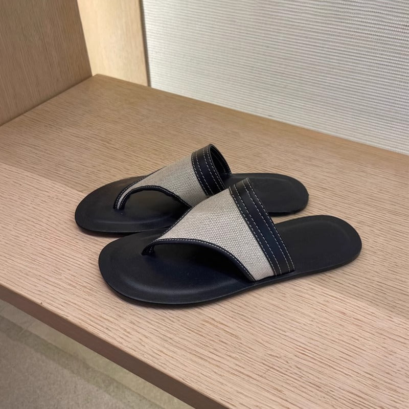 Damen bequeme Zehensteg-Sandalen mit ergonomischem Fußbett R&B