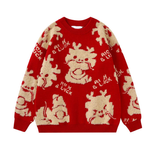 Damen Kuscheliger Pullover mit verspieltem Tiermotiv R&B