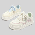 Damen Sportliche Sneakers mit verspieltem Katzenmotiv und weichem Innenfutter
