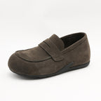 Damen Mokassins aus weichem Wildleder mit verstellbarem Riemen R&B