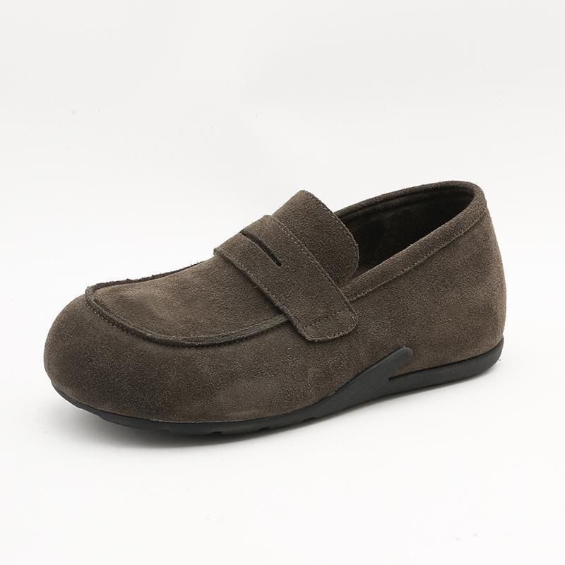 Damen Mokassins aus weichem Wildleder mit verstellbarem Riemen R&B