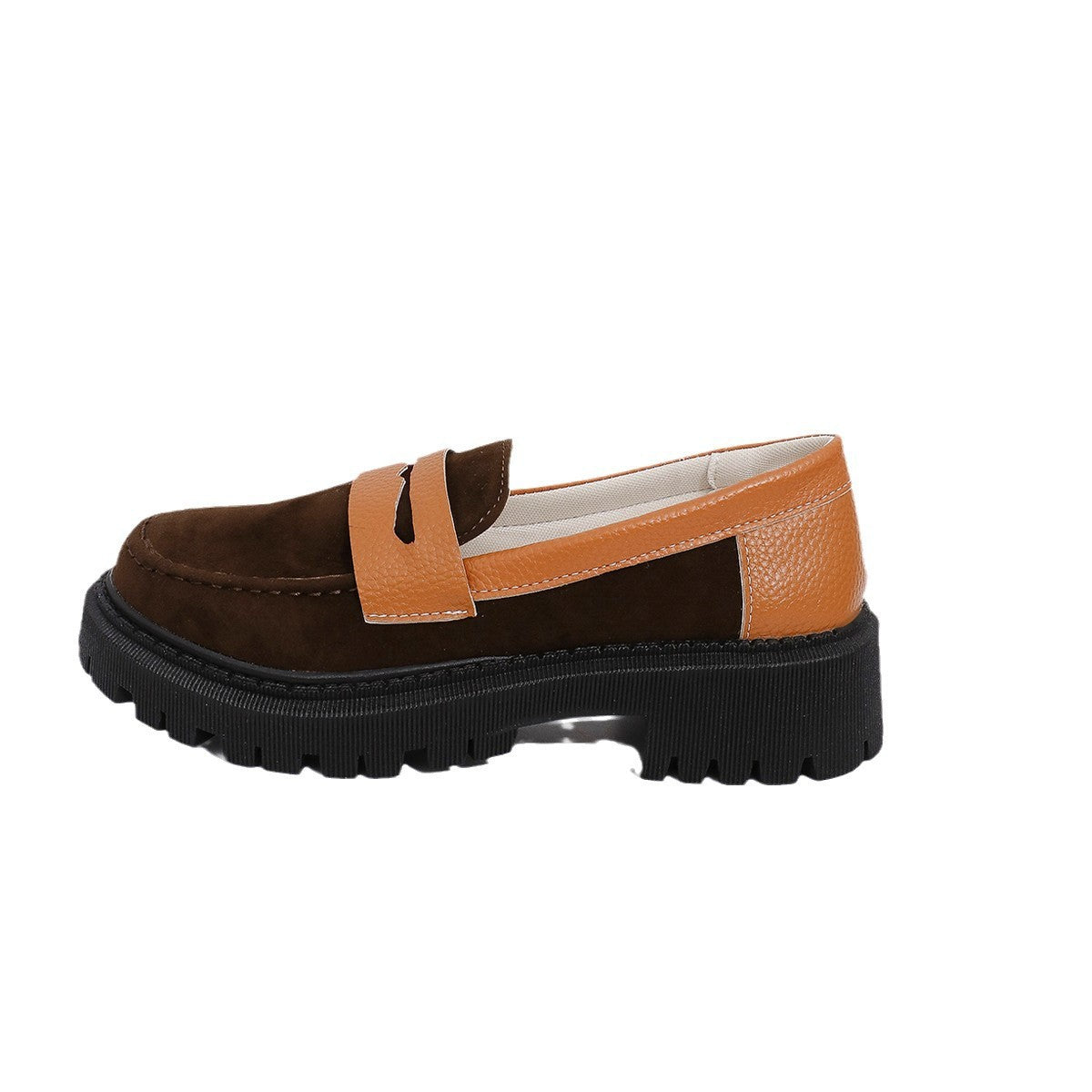 Damen Modische Loafer mit robuster Gummisohle R&B