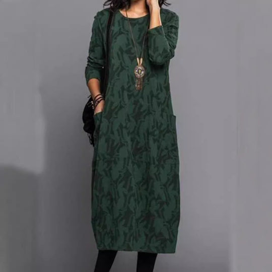 Damen Longsleeve Kleid im eleganten Layering-Stil Heidi-Mode