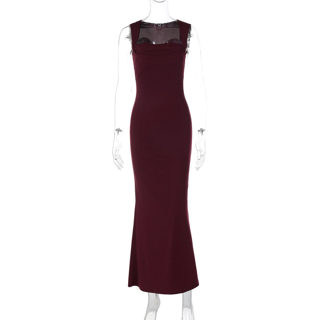 Damen Elegantes Etuikleid mit transparenten Einsätzen R&B