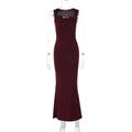 Damen Elegantes Etuikleid mit transparenten Einsätzen R&B