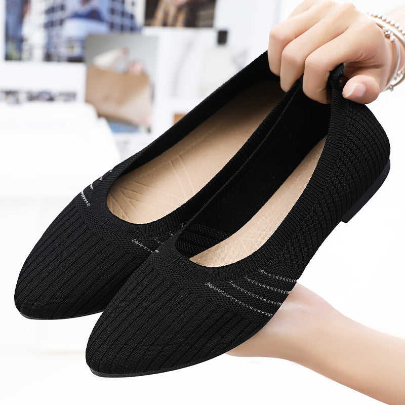 Damen Elastische und atmungsaktive Ballerinas mit rutschfester Sohle R&B