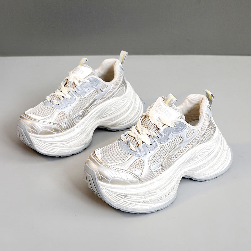 Damen Chunky Sneakers mit dämpfender Laufsohle und modischem Design R&B