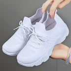 Damen Komfortable Leichtgewicht Sneakers mit atmungsaktivem Strickdesign R&B