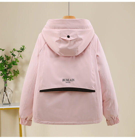 Damen Sportliche und funktionale Outdoor-Jacke mit Kapuze und zahlreichen Taschen R&B