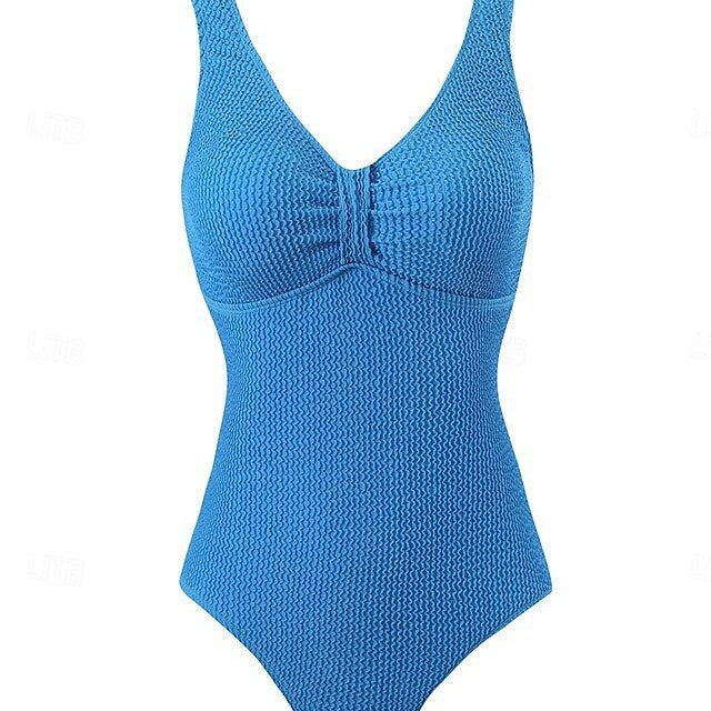 Damen Stilvoller Schwimmanzug mit strukturierter Oberfläche R&B
