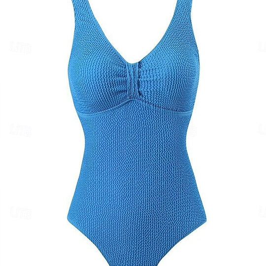 Damen Stilvoller Schwimmanzug mit strukturierter Oberfläche R&B