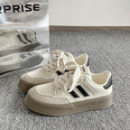 Damen Bequeme Sneakers mit verstärkter Sohle und stilvollem Design