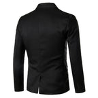 Herren Eleganter Smoking Blazer mit schwarzem Revers und modischer Passform