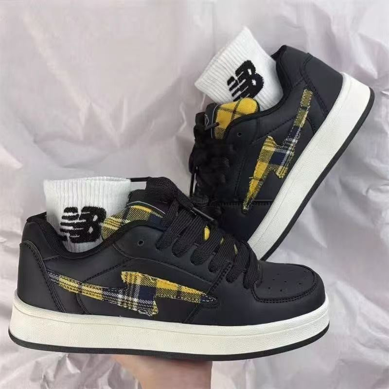 Damen modische Sneakers mit grafischem Design und atmungsaktiver Oberflächenstruktur R&B