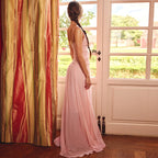 Damen Elegantes Maxi-Kleid mit Wickeloptik und seitlichem Schlitz R&B